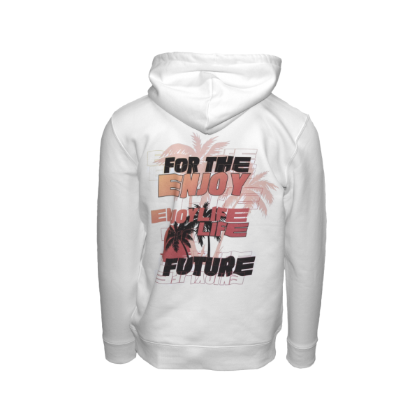 FTF Hoodie  Enjoy Life - White